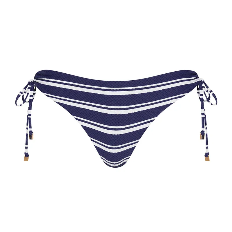 Bikini Bottom Biarritz Tie Side Cheeky French Navy