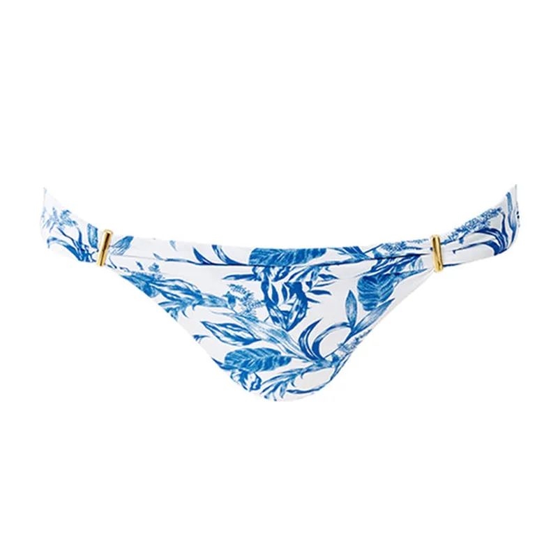 Bikini Bottom Positano Blue Leaf