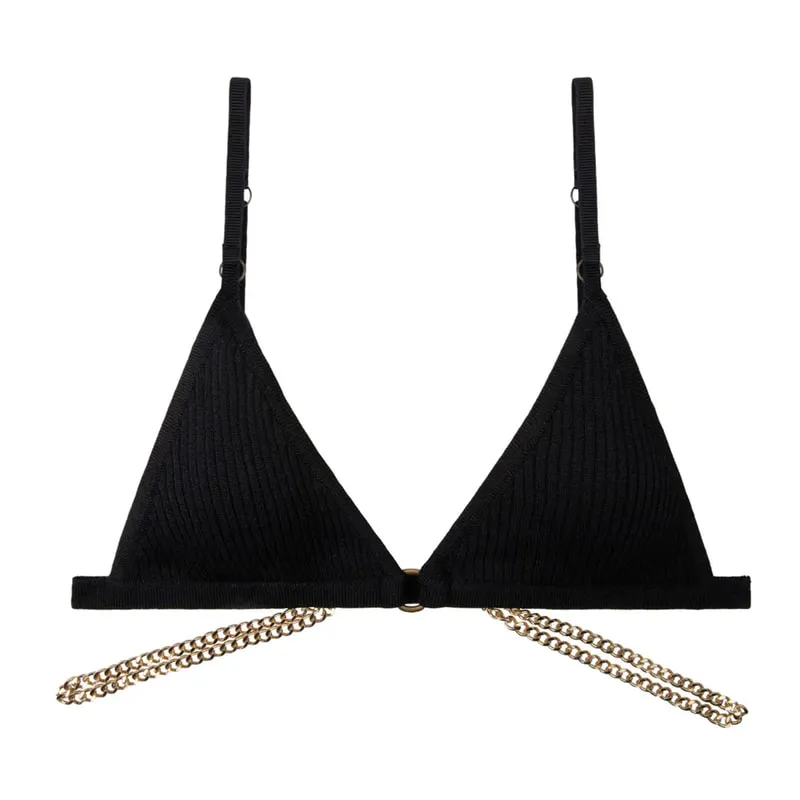 Unlined triangle bralette