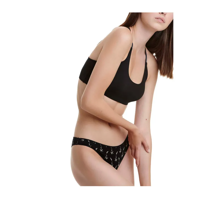 Printed bamboo Brazilian brief 2 pack