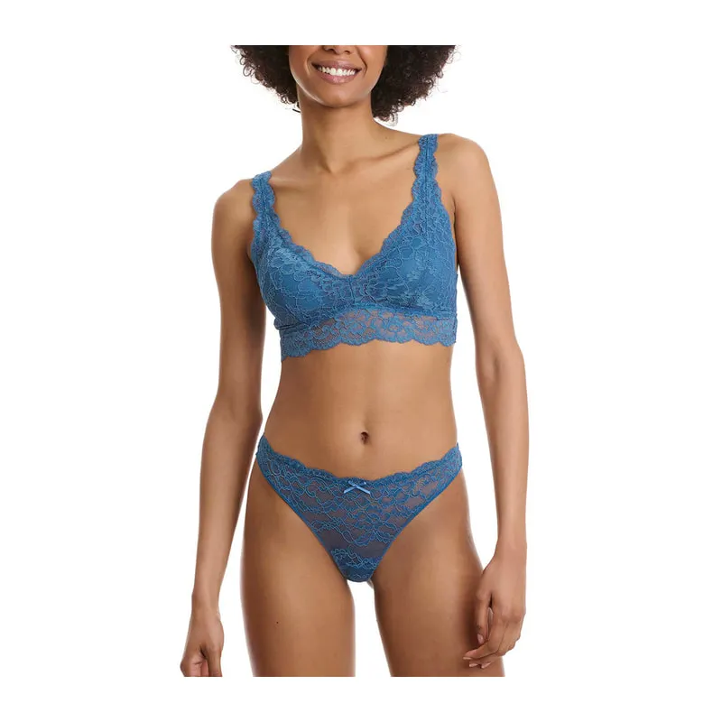 Microfiber lace Brazilian brief