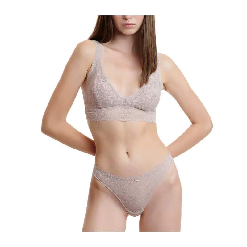 Microfiber lace Brazilian brief