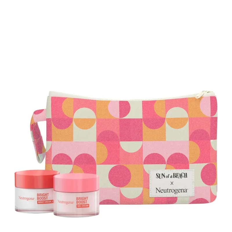 Bright Boost Limited Edition Summer Pouch with Bright Boost Gel Cream & Bright Boost Night Cream