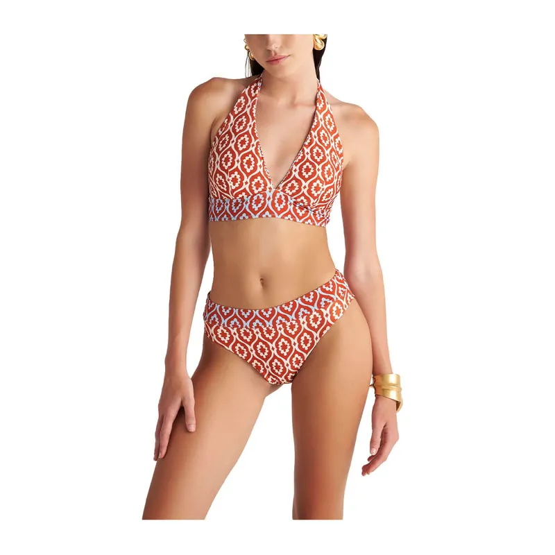 Bronze Aztec double face underwired bikini top cup D