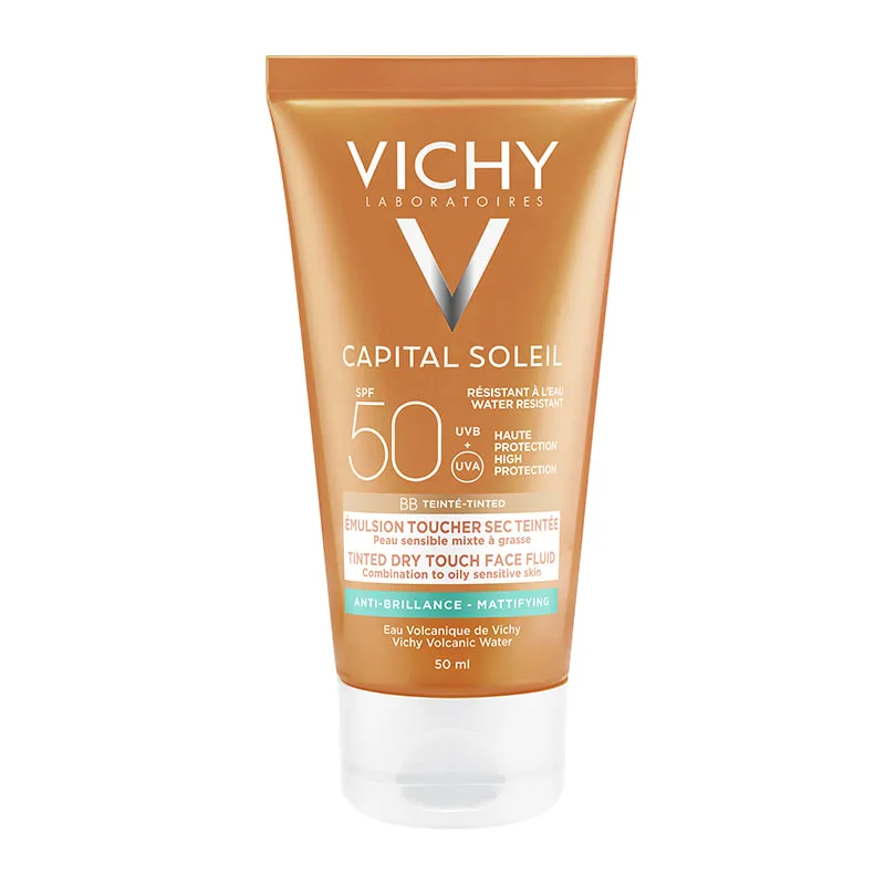 Capital Soleil Mattifying Face Tinted Dry Touch SPF50