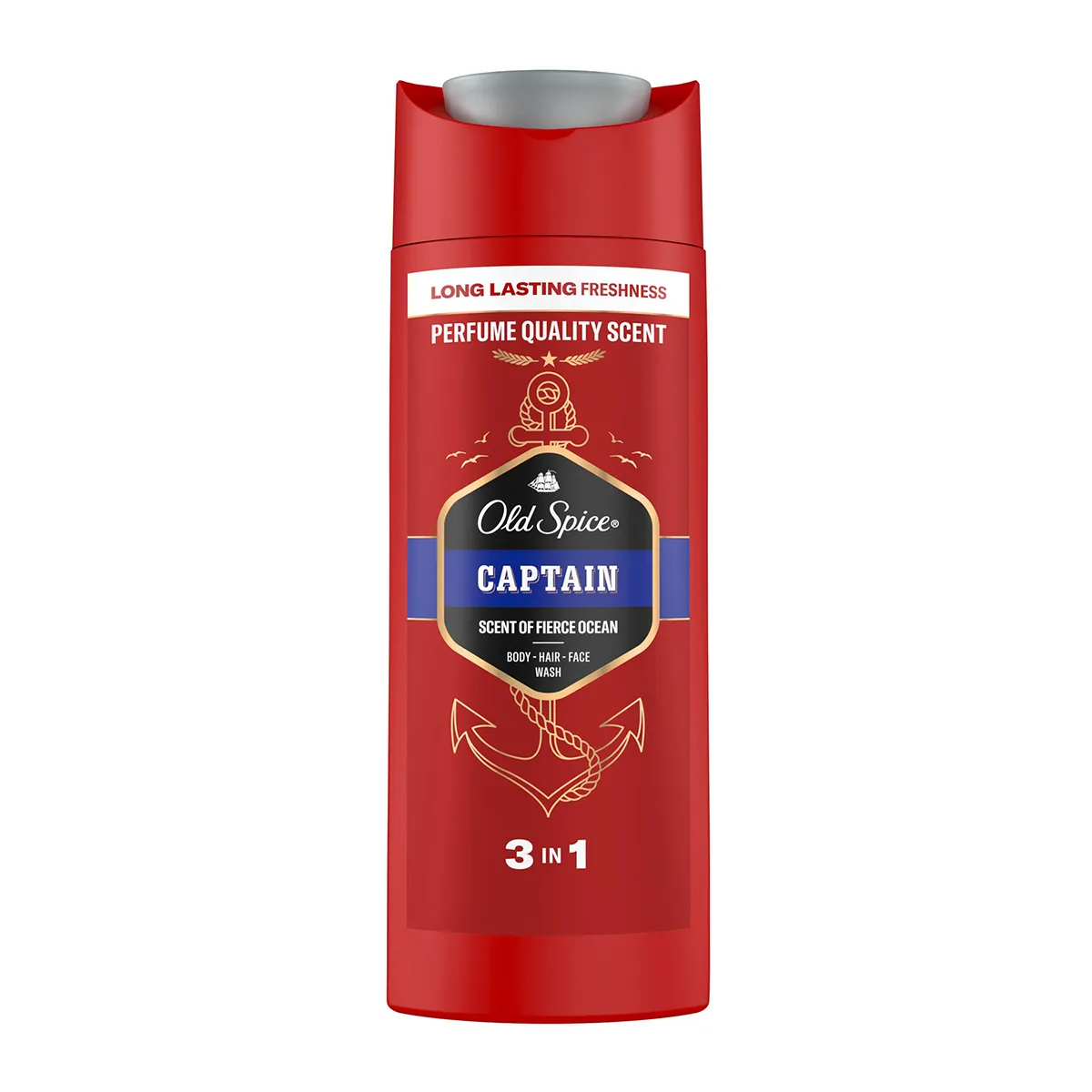 Captain Men’s 3-in-1 Wash Shower Gel & Shampoo