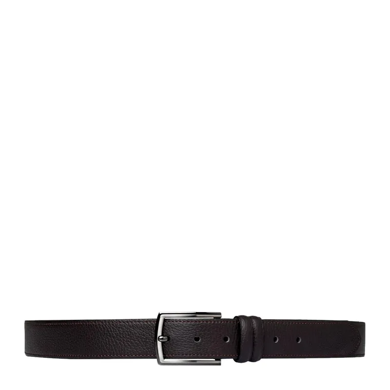 Leather casual belt