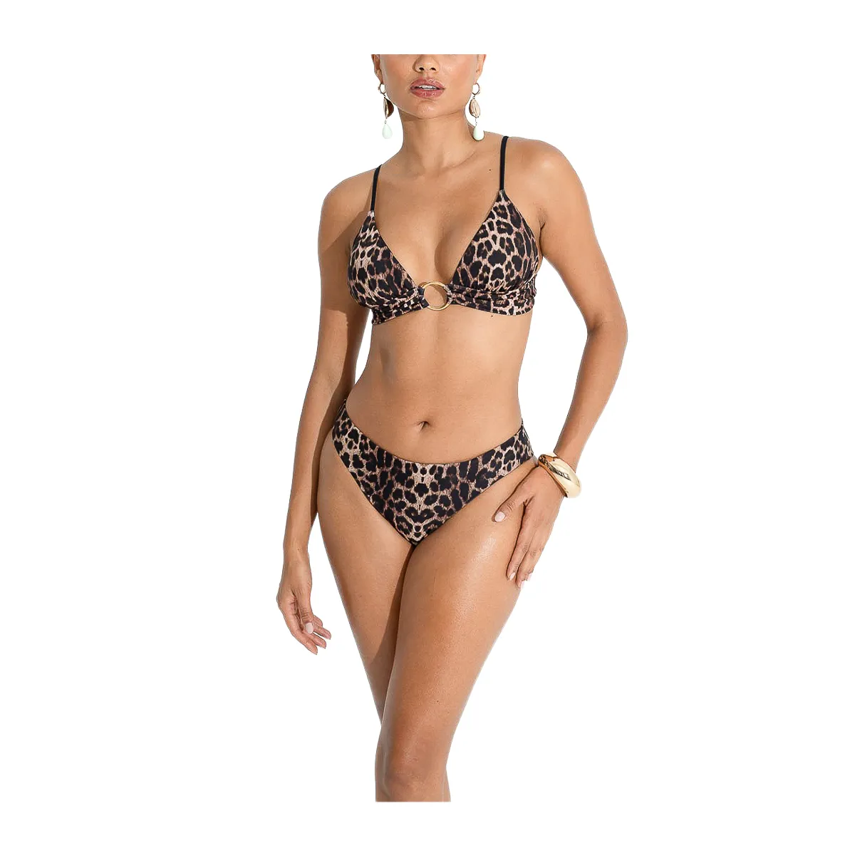 Cat call slide triangle bikini top