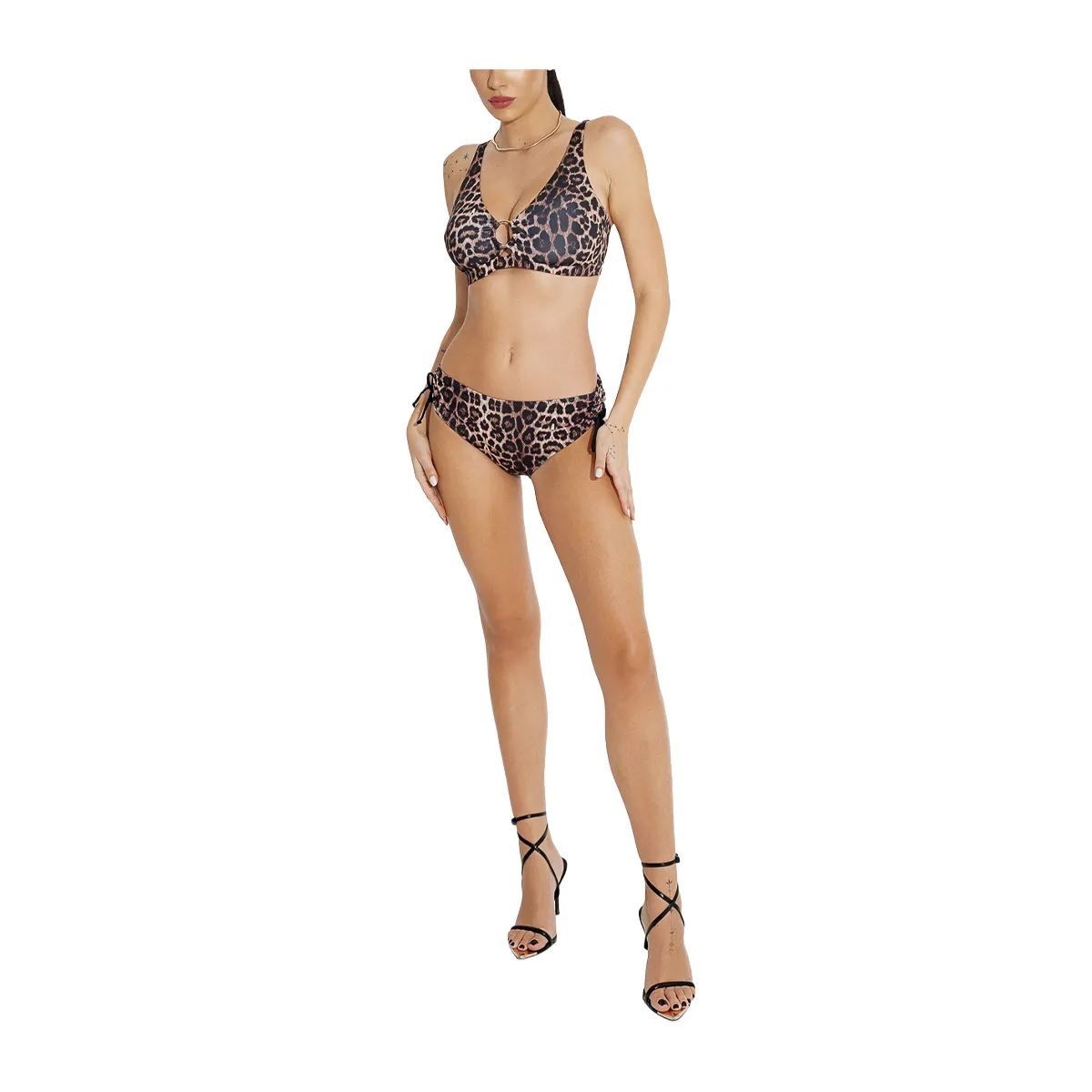 Cat call side shirred bottom brief