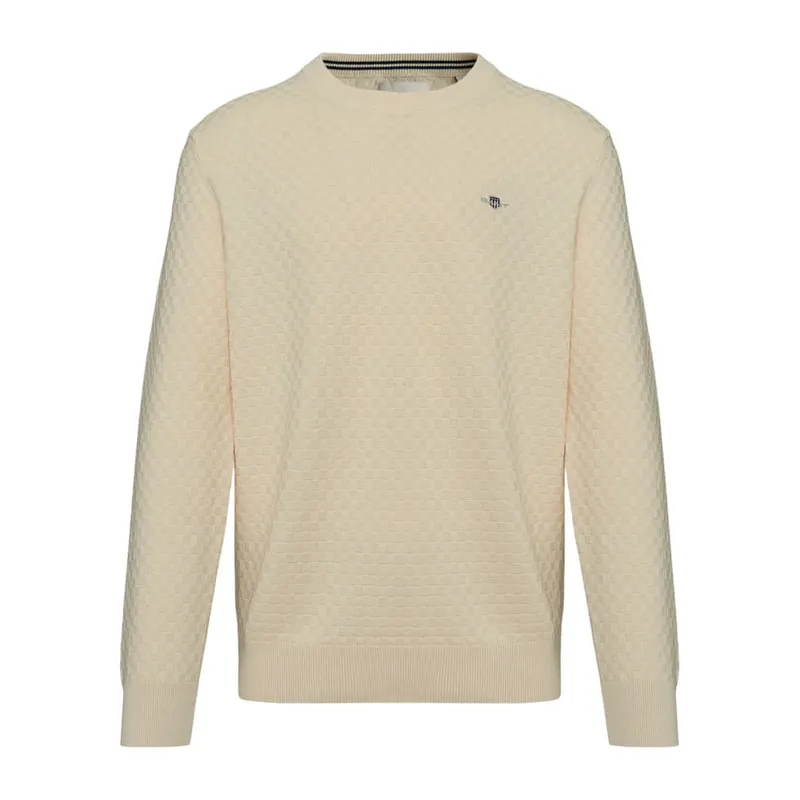 Checkered Knit Sweater