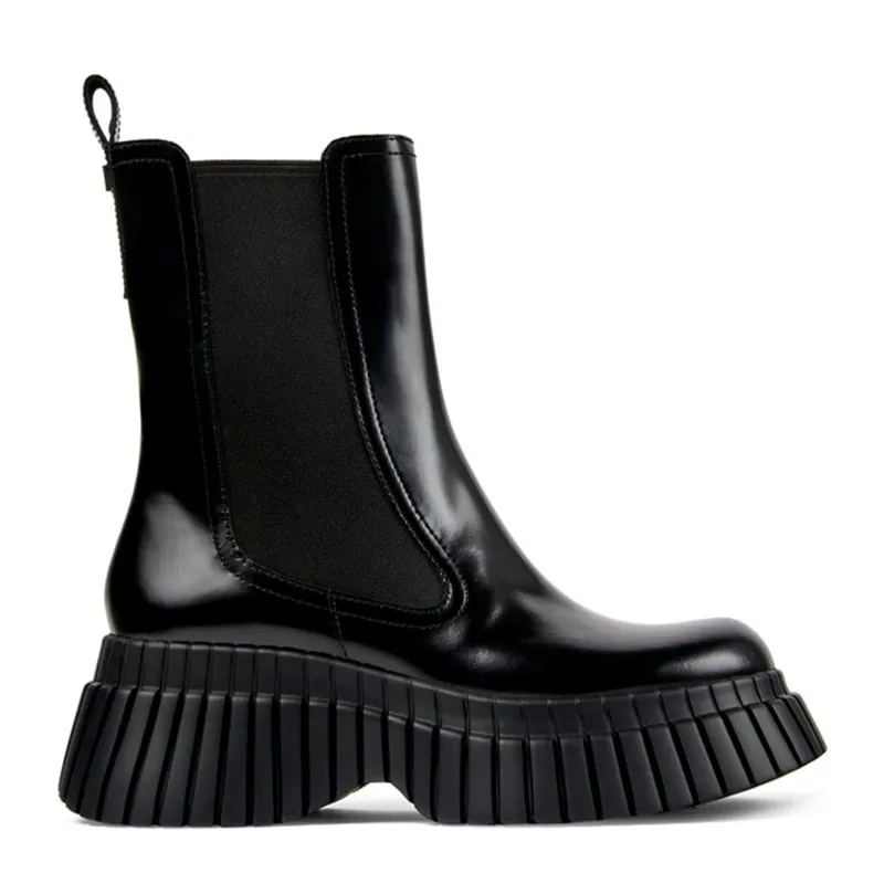 Womens leather Chelsea boots