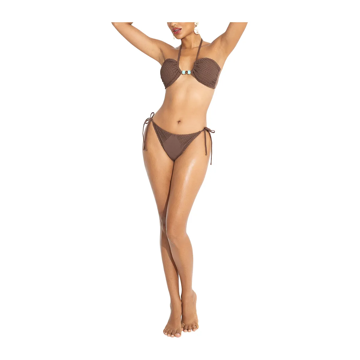 Choco lovers brazilian tie side bikini slip