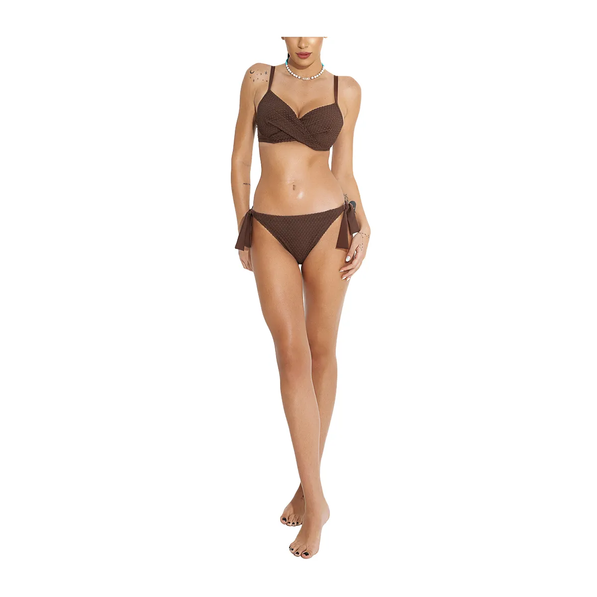 Choco lovers underwired bikini top in cup D