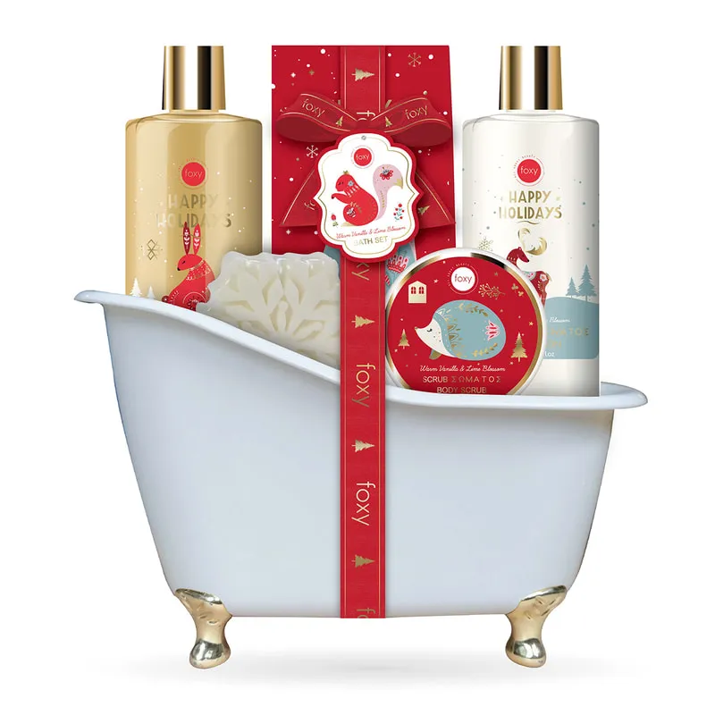 Christmas Gift Set Warm Vanilla & Lime Blossom