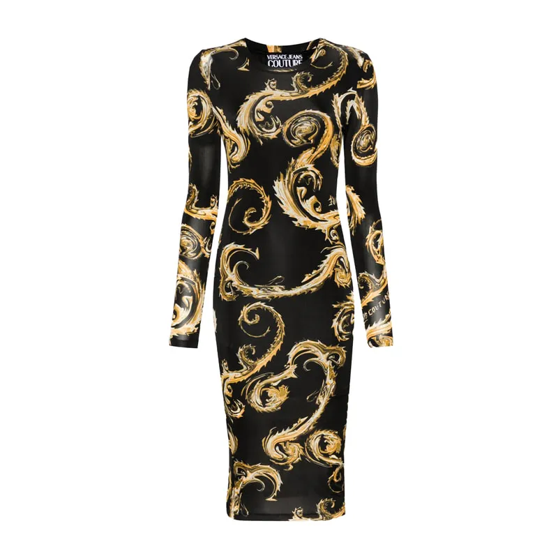 Μίντι φόρεμα Chromo Couture-print