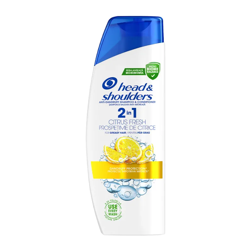 Citrus Fresh Anti-Dandruff 2In1 Shampoo & Conditioner Up To 100% Dandruff-Free