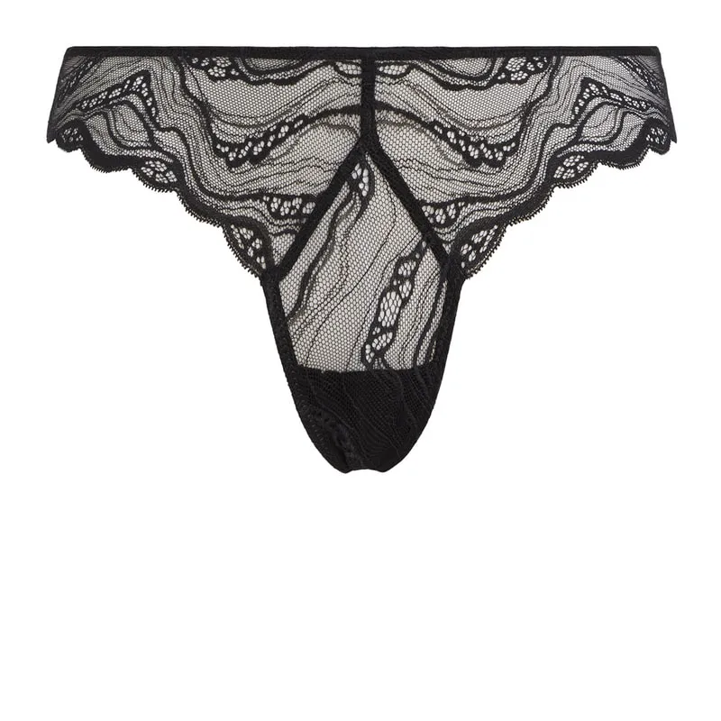 CK Instinct sheer lace brazilian briefs