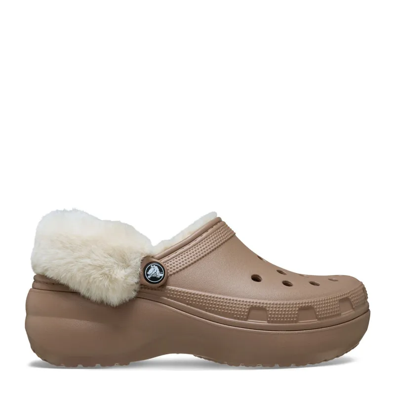 Classic Platform Fuzz Lined Clog