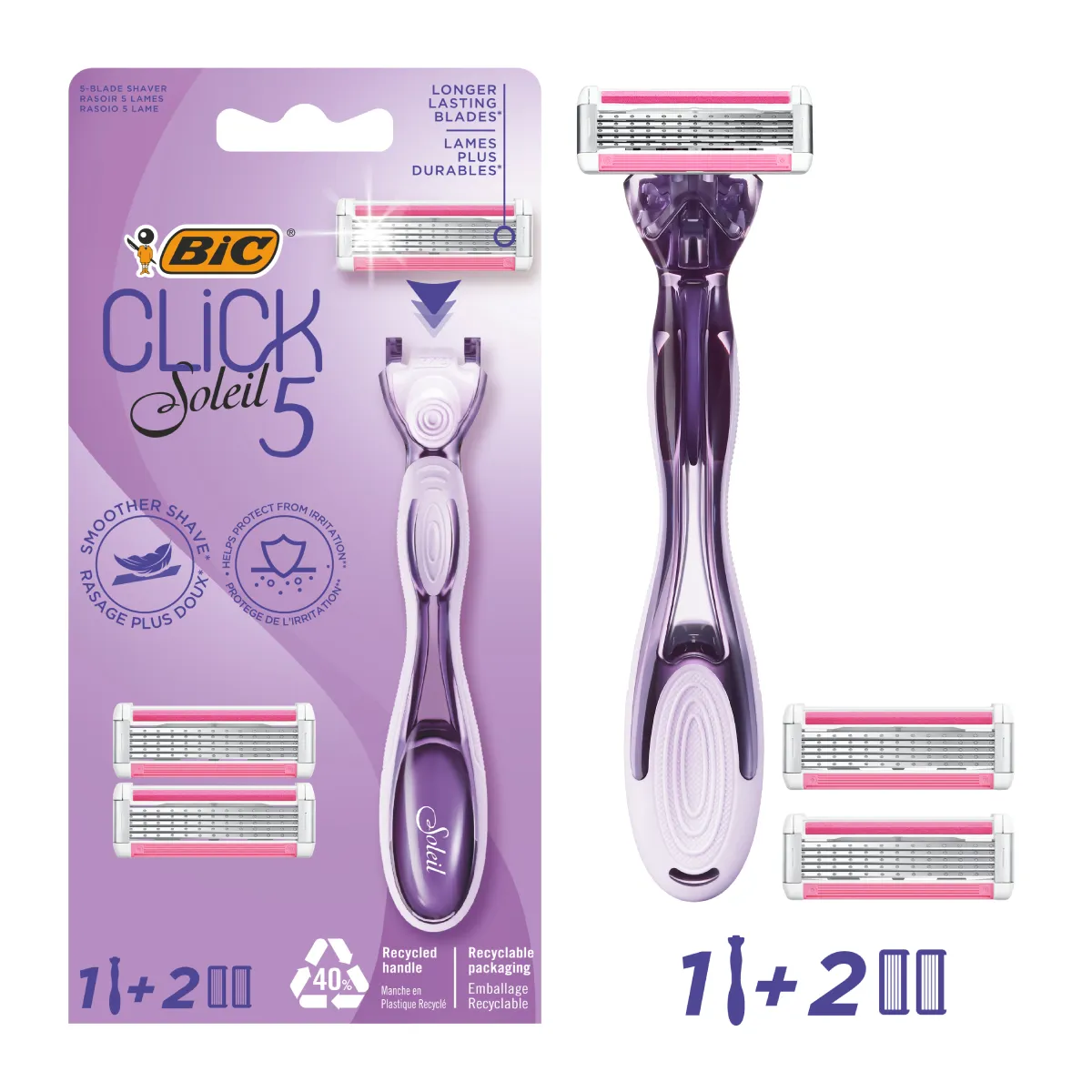 Click 5 Soleil Women's Shaving Set