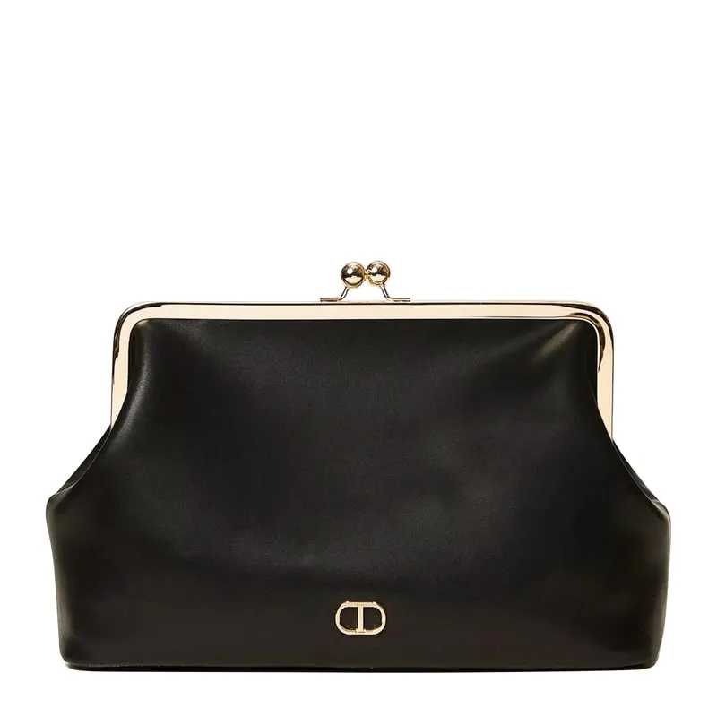 Τσάντα Clutch ώμου με οβάλ T