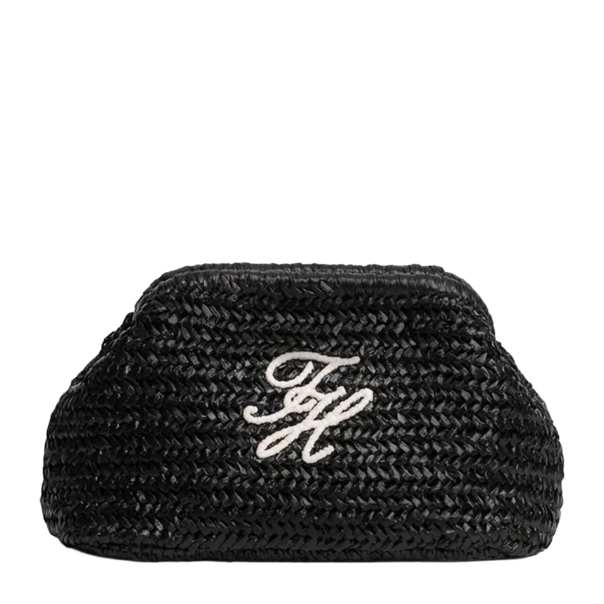 Straw clutch bag