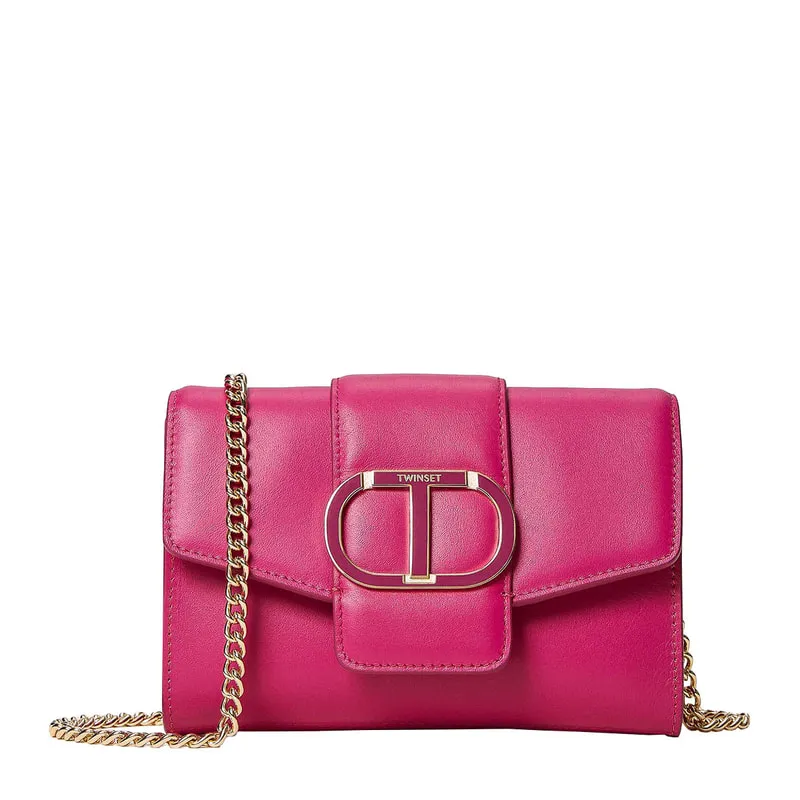 Leather clutch bag