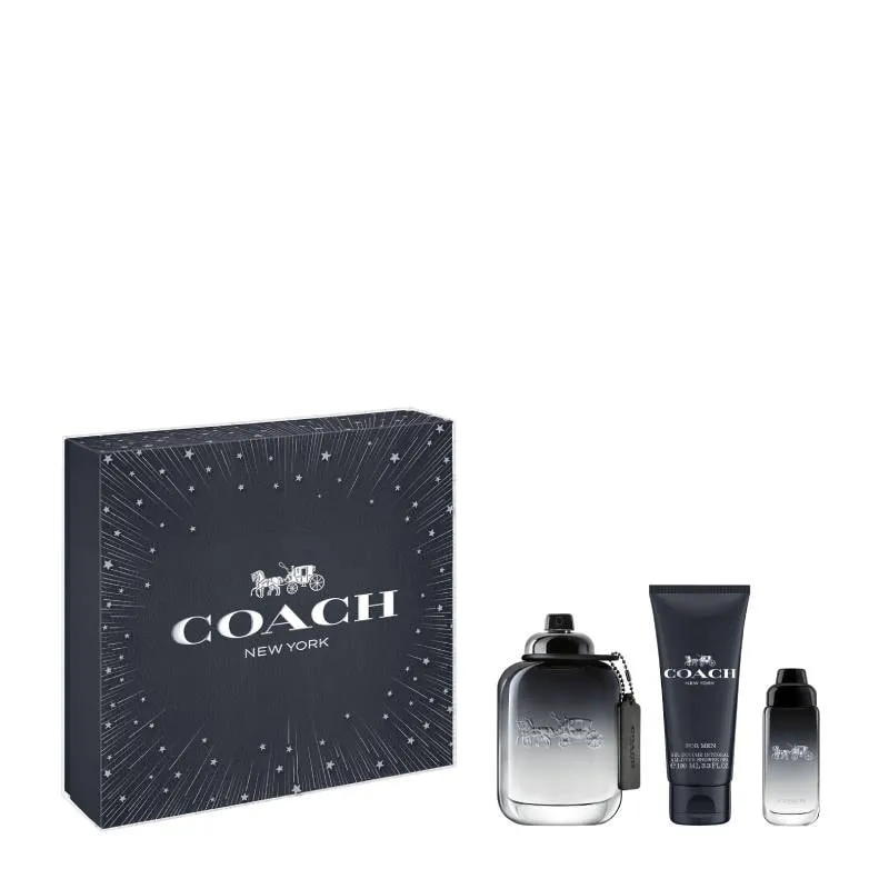 Coach Set Man Eau De Toilette & Shower Gel & Travel Size Eau De Toilette