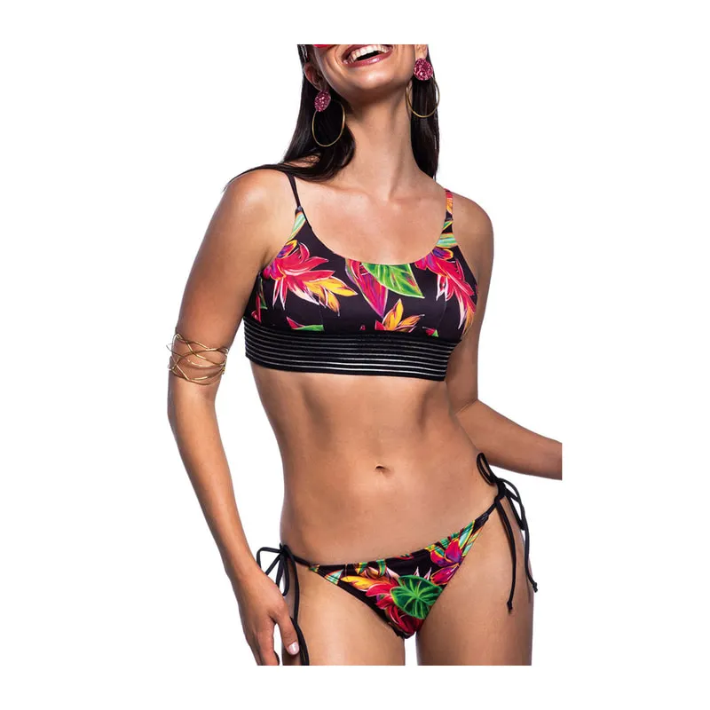 Color explosion bikini slip
