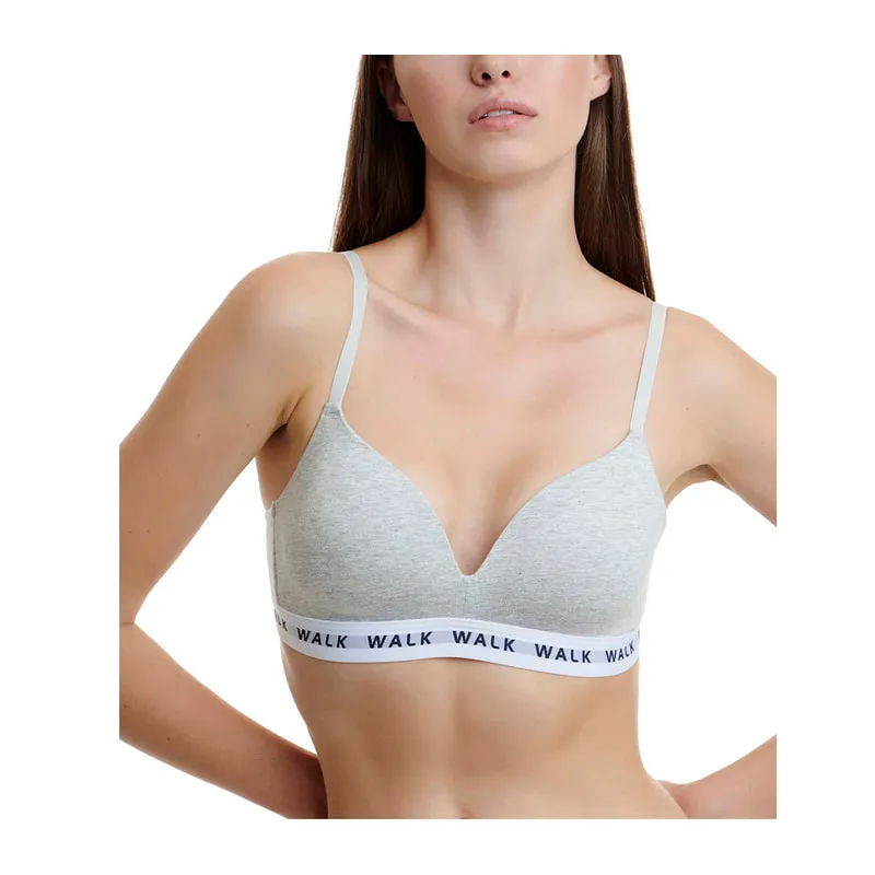 Cotton comfort bra with elastic underband