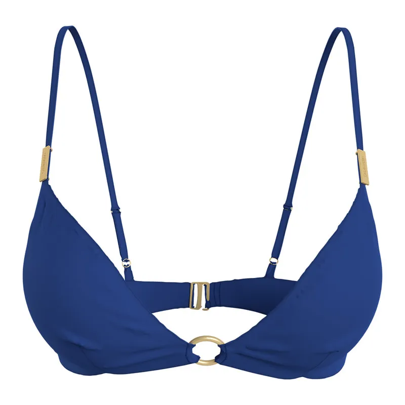 Core solids triangle bikini top