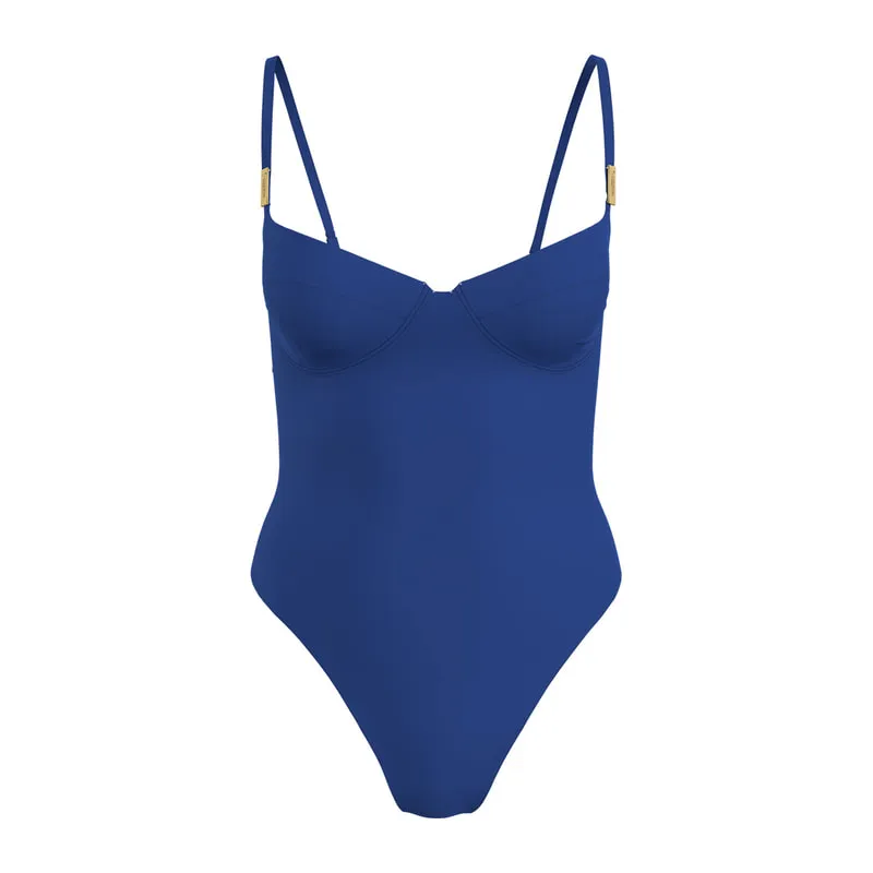 Core solids one piece swimsuit