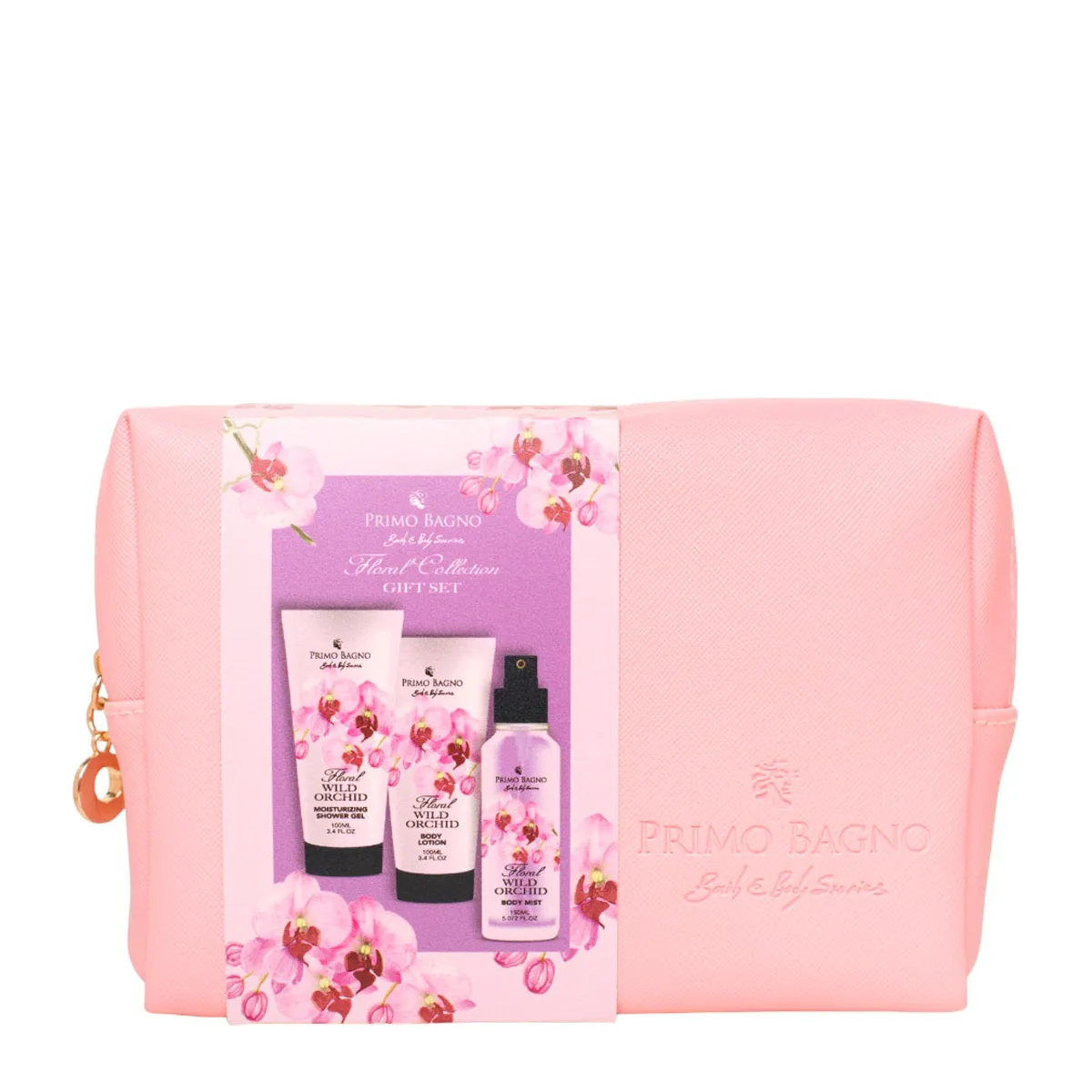 Cosmetic Bag Wild Orchid Floral Gift Set