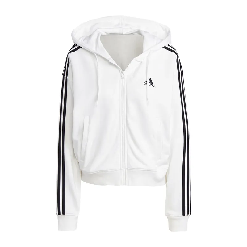 Cropped jacket with hood