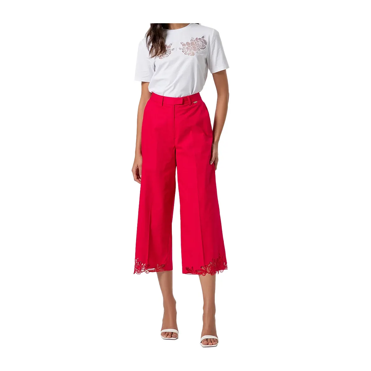 Fabric crop pants