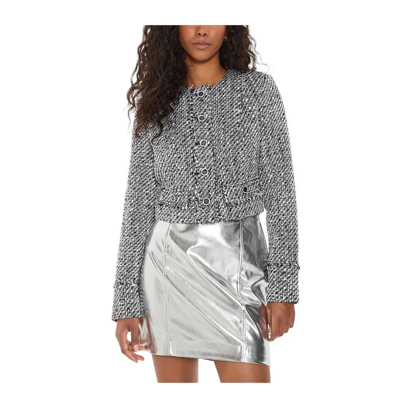Cropped tweed jacket