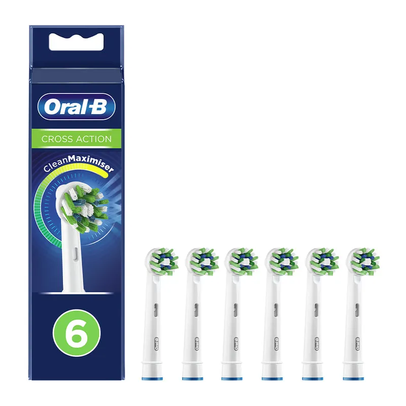 CrossAction CleanMaximiser Technology Electric Toothbrush Heads