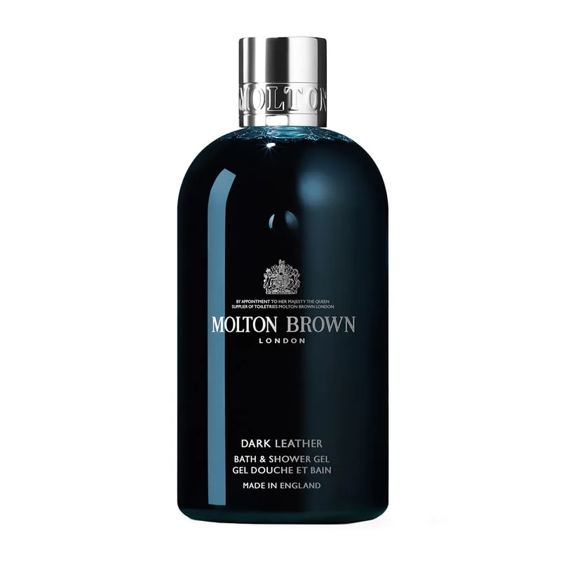 Dark Leather Bath & Shower
