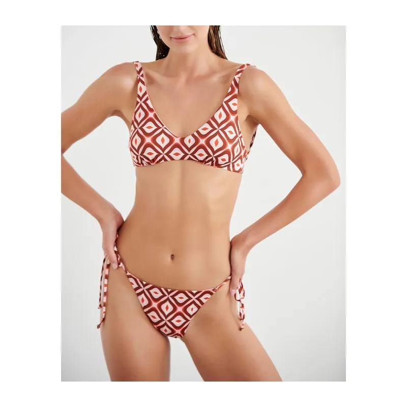 Deco abstract bikini top