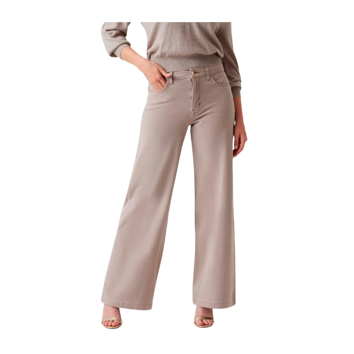Delicate Pink Logo Jeans
