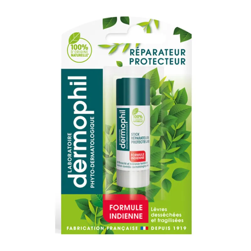 Dermophil Stick Reparateur Protecteur Formule Indienne 100% Natural Lipstick