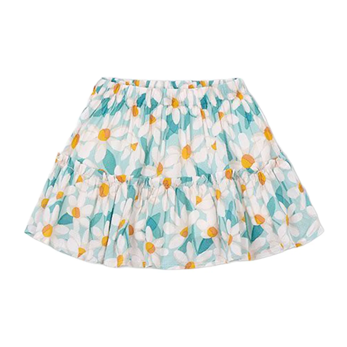 Printed dobby skirt