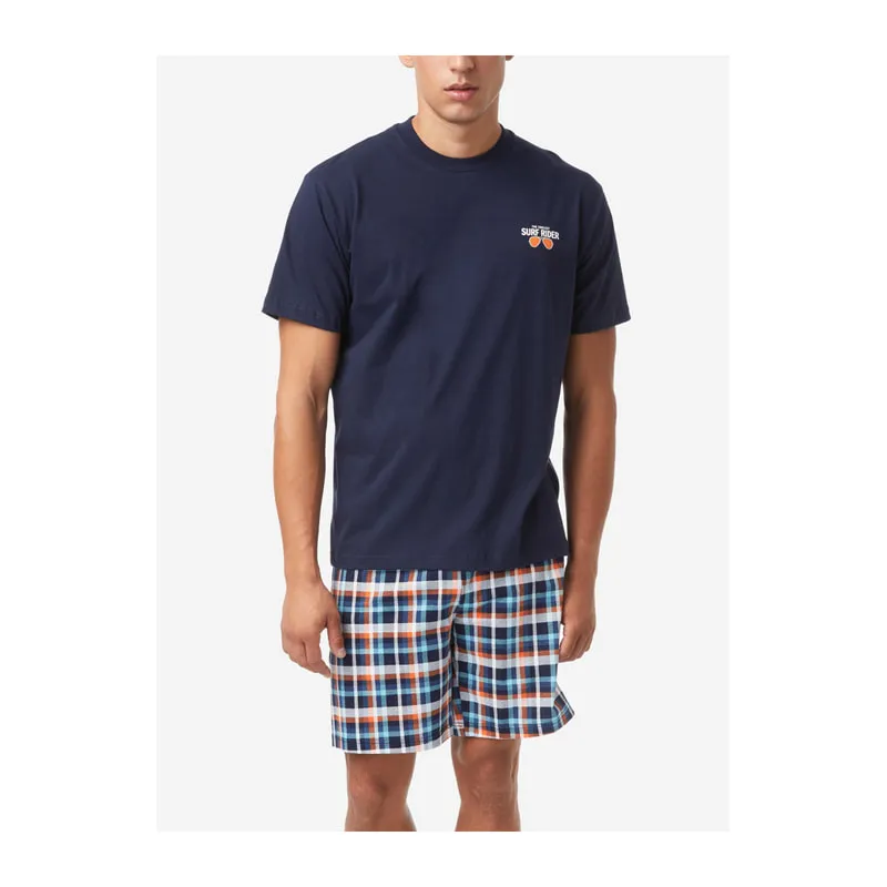 Dog surfer short sleeve pyjama set