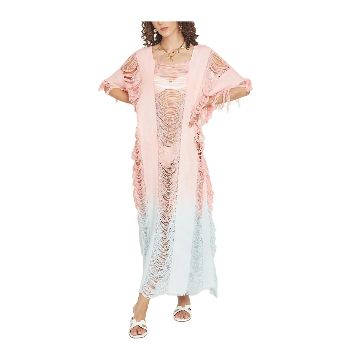 Poncho Dorean Pink