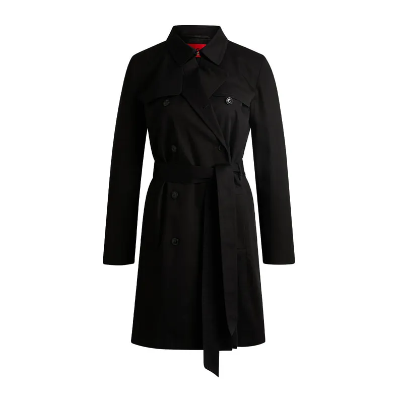 Double-breasted trench coat