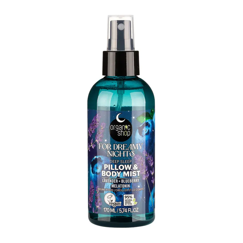 Dreamy Night Relaxing Body & Pillow Mist with Lavender, Blueberry & Melatonin