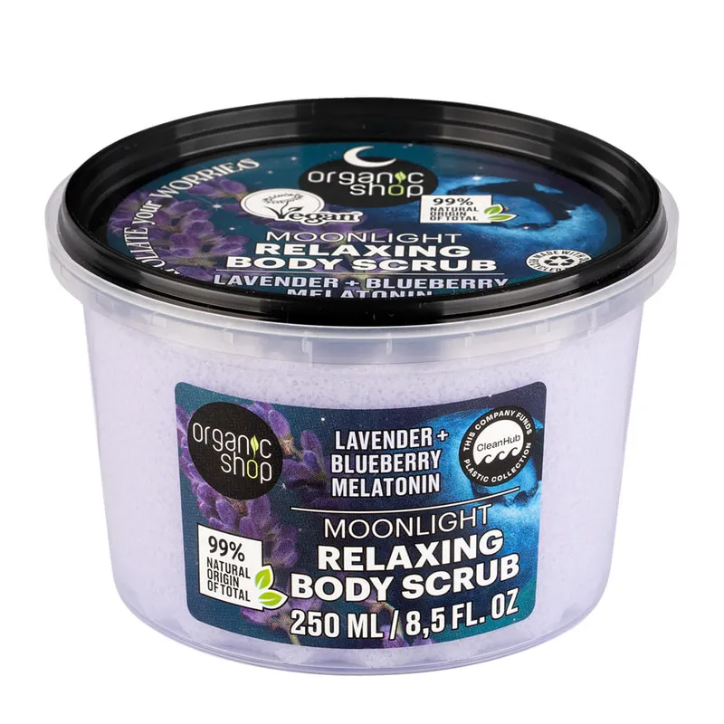 Dreamy Night Relaxing Body Scrub Moonlight With Lavender, Blueberry & Melatonin