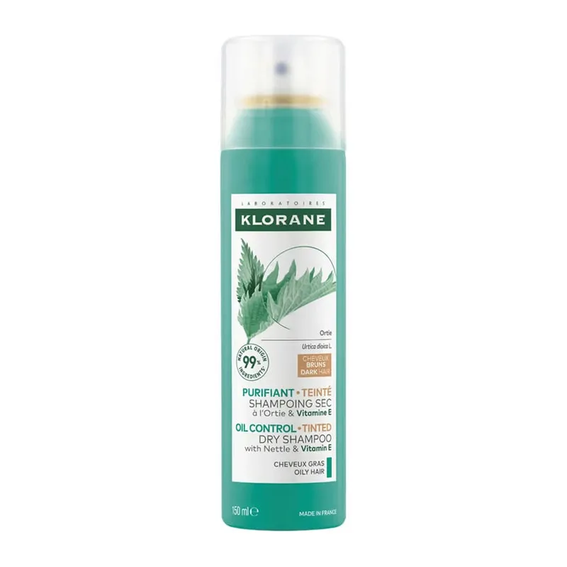 Dry Shampoo with Nettle Oil Control for Brown/Dark Hair