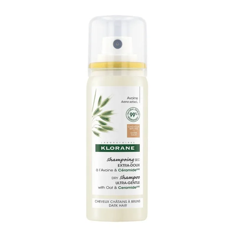 Dry shampoo with Oats & Ceramideᴸᴵᴷᴱ for Dark Hair