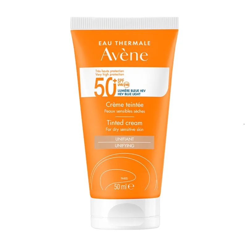 Eau Thermale Soins Solaires Sunscreen Tinted Face Cream SPF50+ for Dry Sensitive Skin