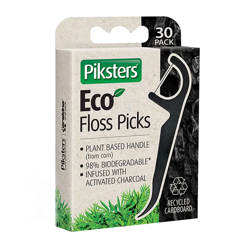 Eco Charcoal Floss Picks